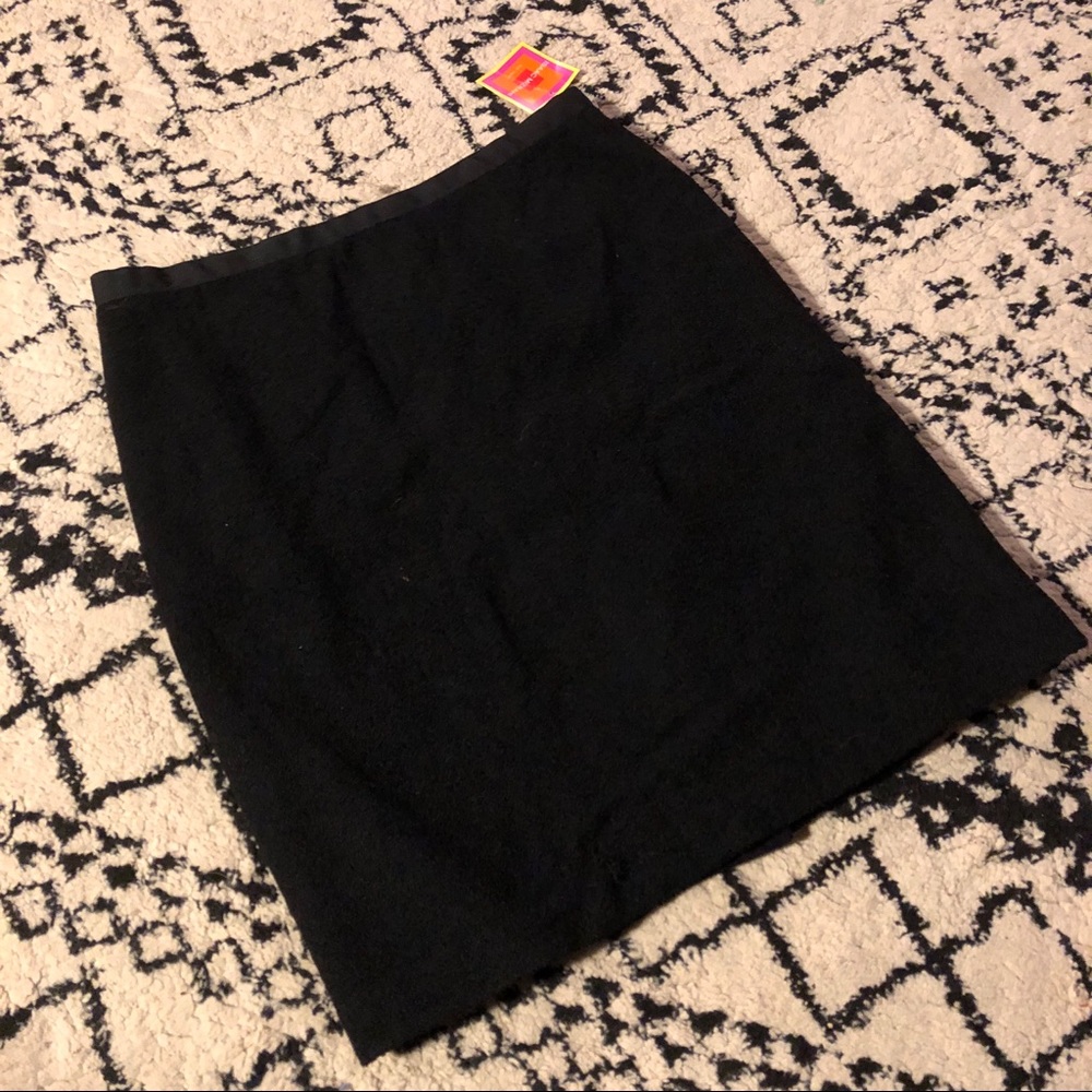 Isaac Mizrahi Black Textured Pencil Skirt Size 14
